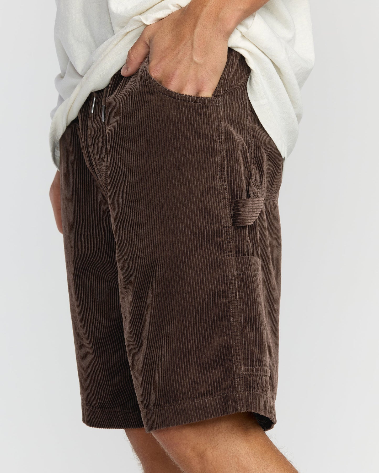 Larry Cord Garage Shorts - Chocolate