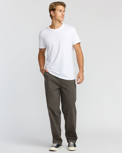 73 Wave Washed Chino Pants - Raven