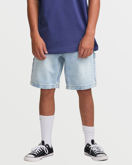 Bad Dog 21" Shorts - Bleached Aqua