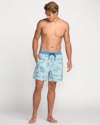 Good Times Laybacks 16" Trunks - Dusty Blue