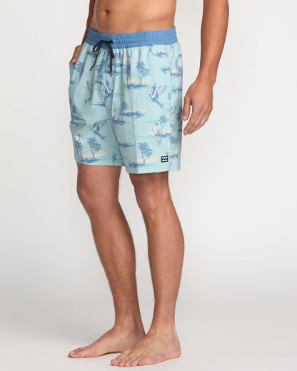 Good Times Laybacks 16" Trunks - Dusty Blue