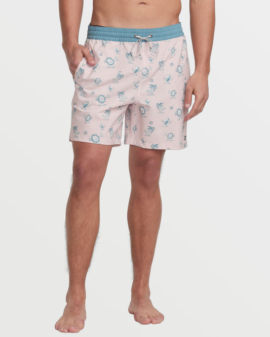 Good Times Laybacks 16" Trunks - Light Pink