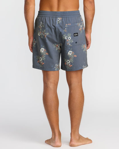 Sundays Laybacks 17" Trunks - Steel Blue