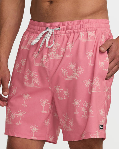 Lineup Laybacks 16" Trunks - Dusty Pink