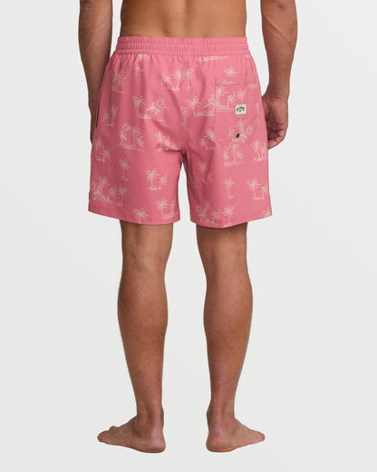 Lineup Laybacks 16" Trunks - Dusty Pink