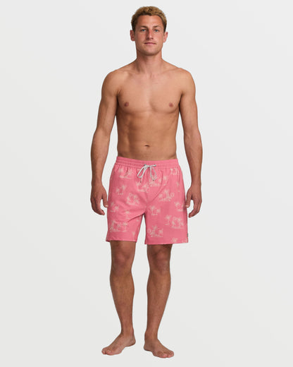 Lineup Laybacks 16" Trunks - Dusty Pink
