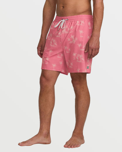 Lineup Laybacks 16" Trunks - Dusty Pink