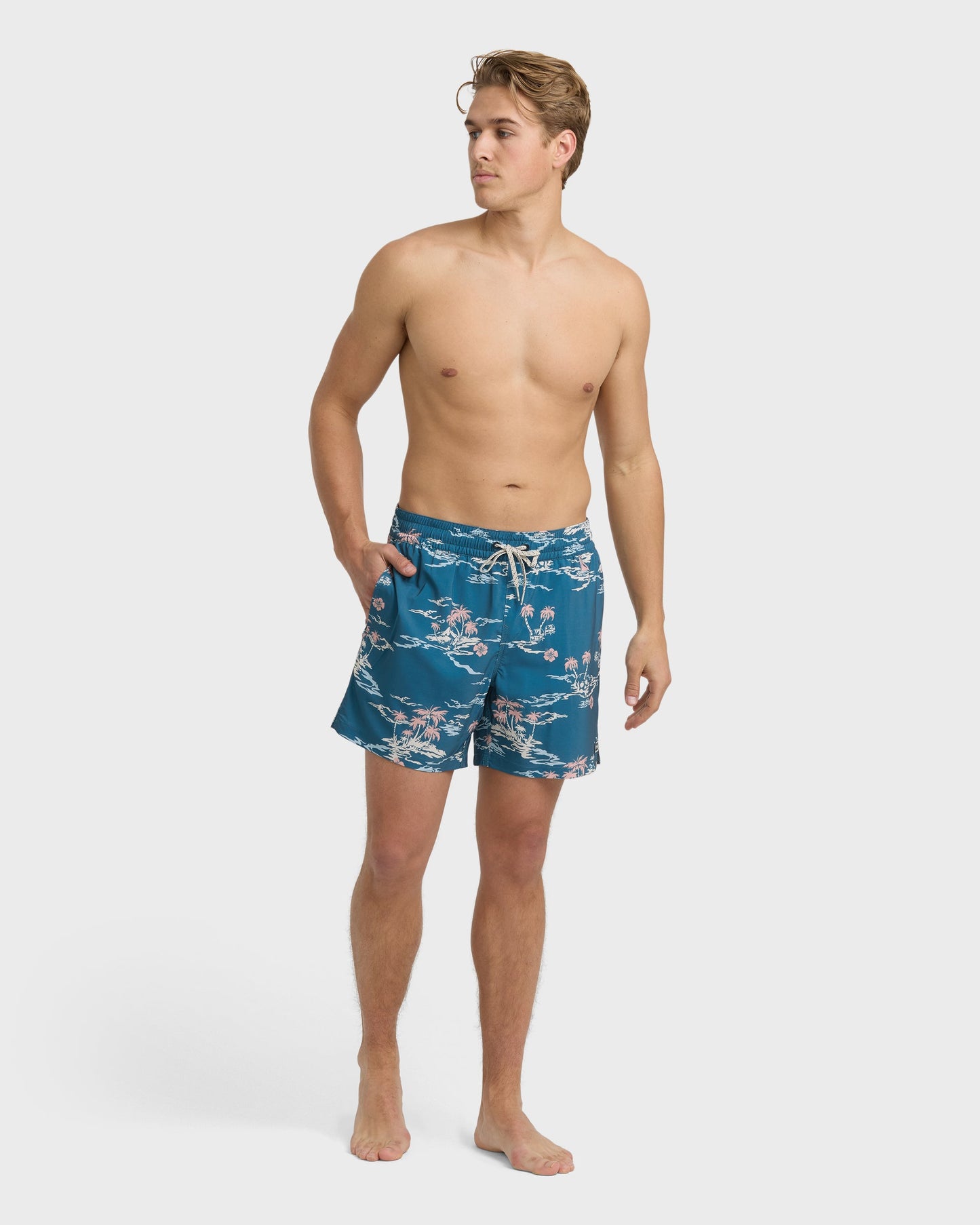 Lineup Laybacks 16" Trunks - Real Teal