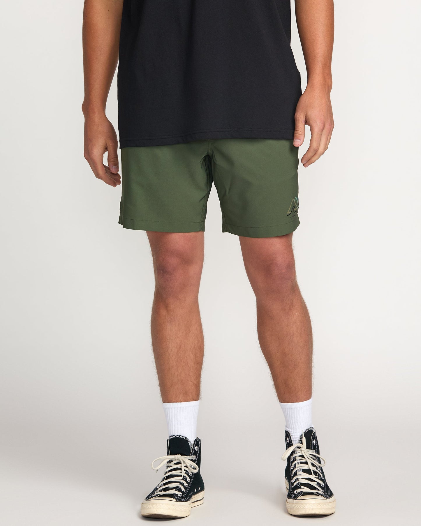 Surftrek Elastic Submersible 17" Hybrid Shorts - Dark Military