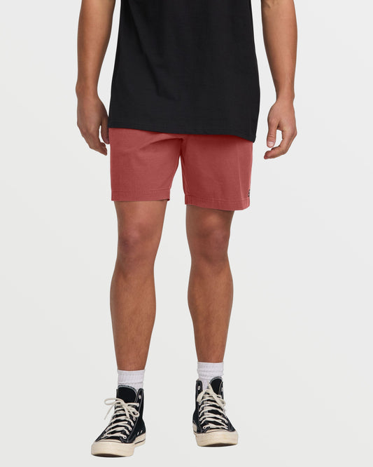Crossfire Wave Wash Submersible 18" Hybrid Shorts - Dusty Red