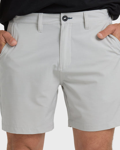 Crossfire Submersible 17" Hybrid Shorts - Silver