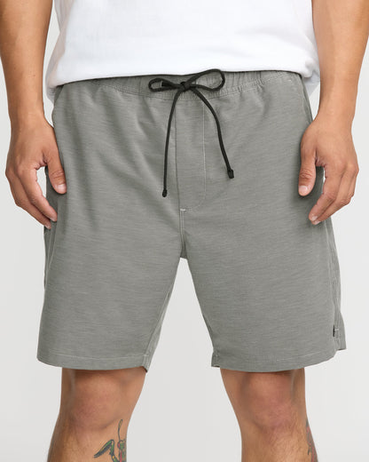 Surftrek Transit Elastic 17" Hybrid Shorts - Pewter