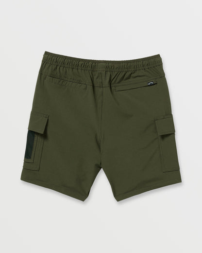 Surftrek Cargo Hybrid Shorts - Dark Military