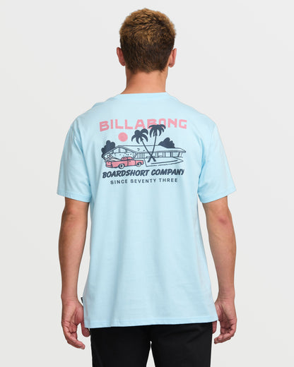 Palm Springs Premium Tee - Coastal Blue
