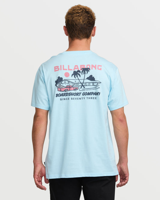 Palm Springs Premium Tee - Coastal Blue