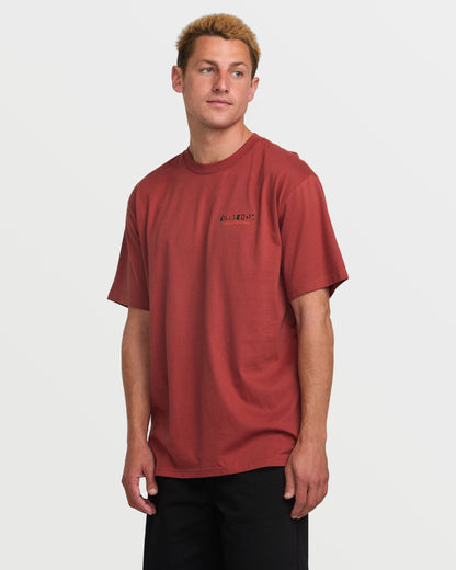Twin Peaks Regular Tee - Dusty Red