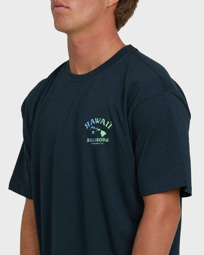 Island Chain Hawaii Regular Short Sleeve Tee - Navy