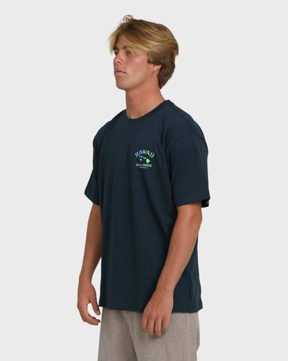 Island Chain Hawaii Regular Short Sleeve Tee - Navy