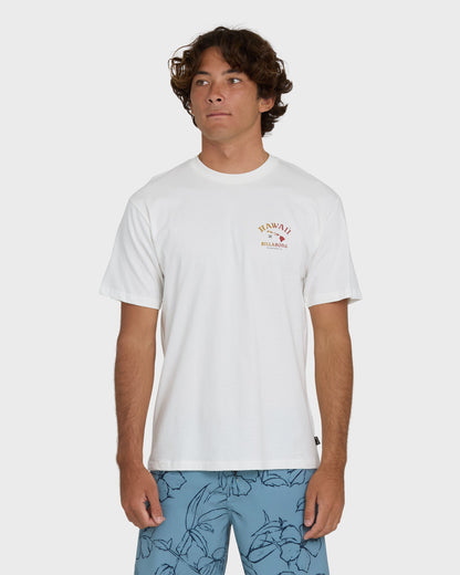 Island Chain Hawaii Regular Short Sleeve Tee - Off White
