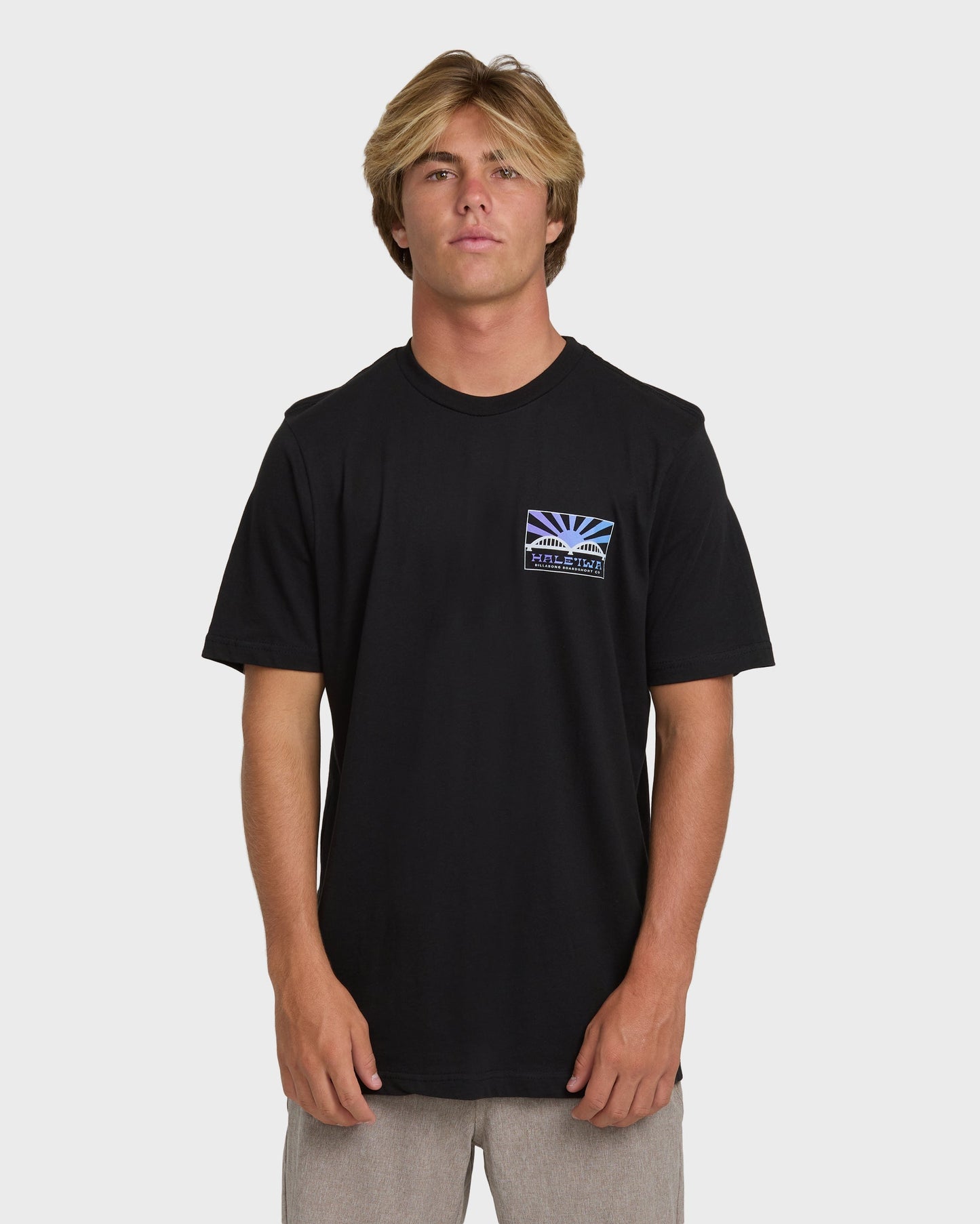 Haleiwa Rising Sun Short Sleeve T-Shirt - Black