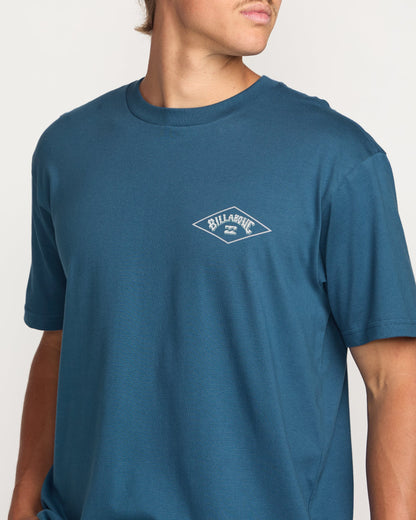 Diamond Arch Premium Tee - Deep Blue