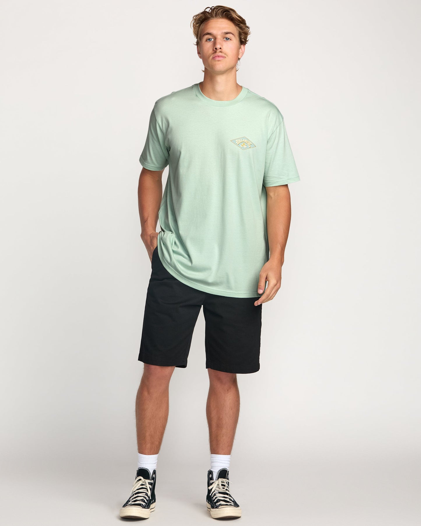 Diamond Arch Premium Tee - Seafoam