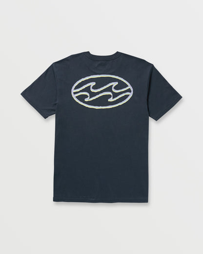 Crayon Wave Premium Tee - Navy