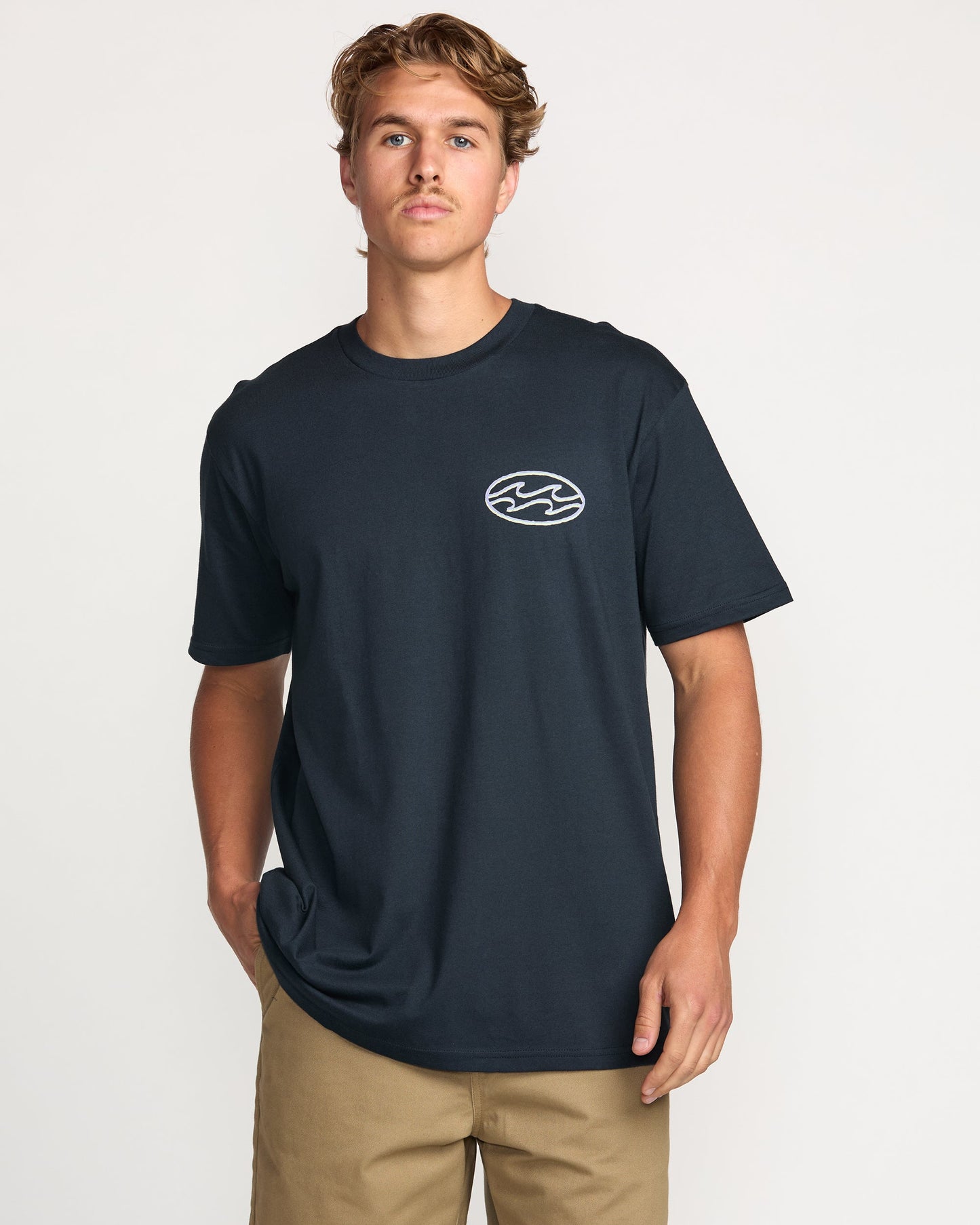 Crayon Wave Premium Tee - Navy