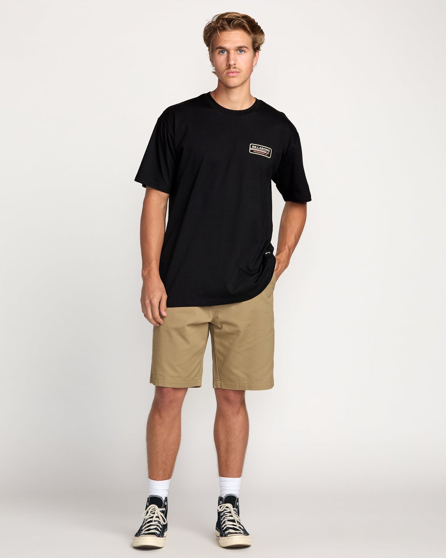 Walled Regular Tee - Black