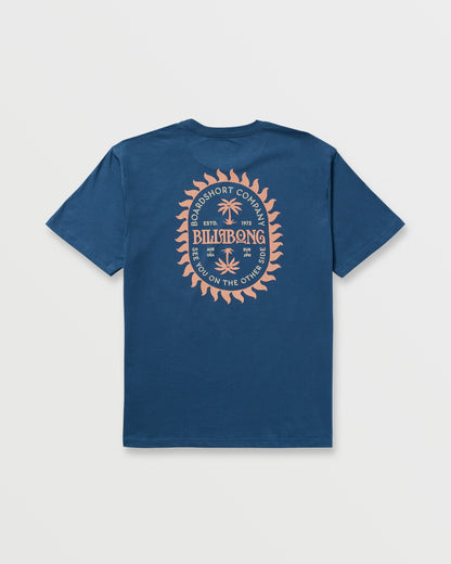 Sun Rays Regular Tee - Deep Blue