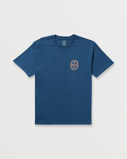 Sun Rays Regular Tee - Deep Blue