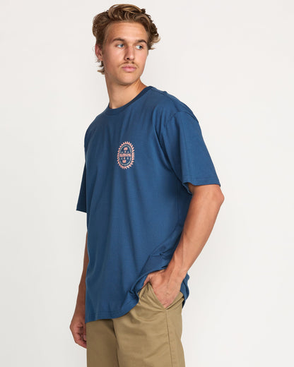 Sun Rays Regular Tee - Deep Blue