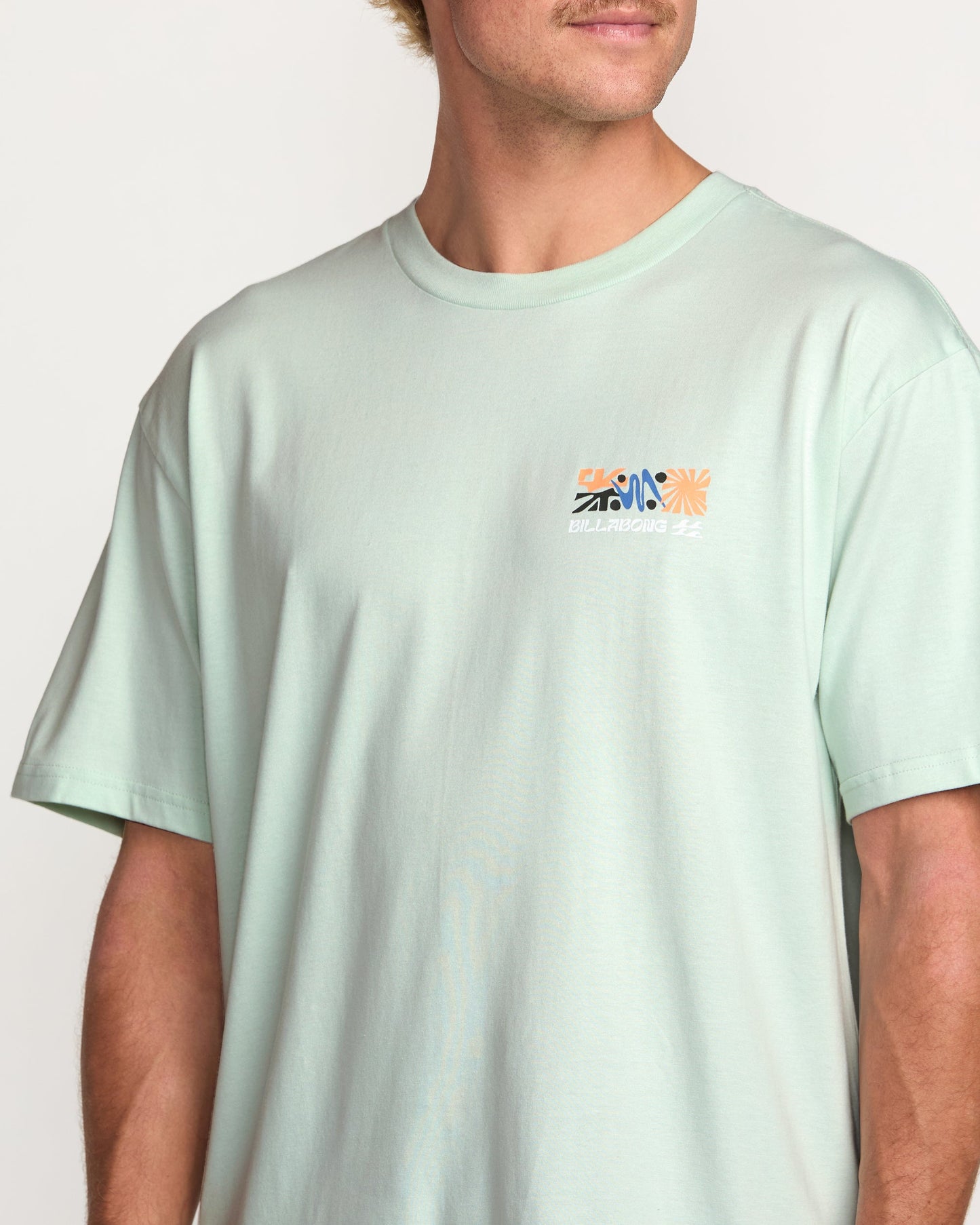 Segment Regular Tee - Ash Blue