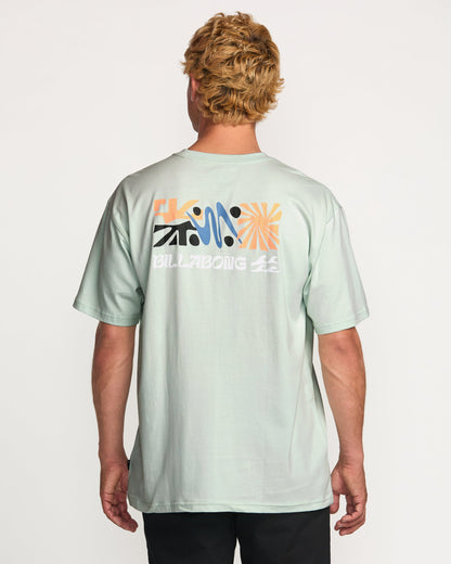 Segment Regular Tee - Ash Blue