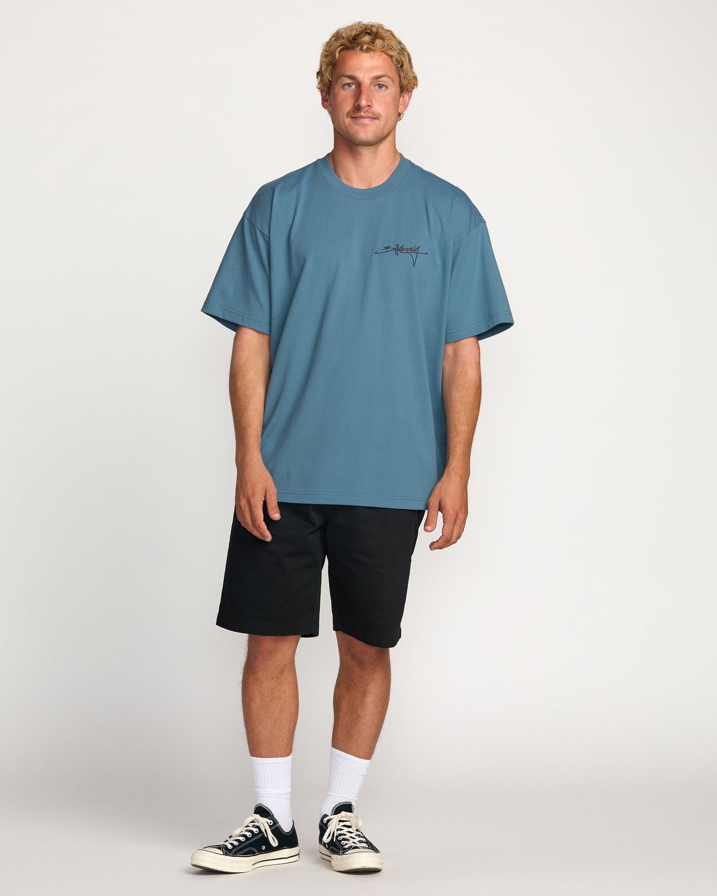 Bracket Script OG Tee - Carolina Blue