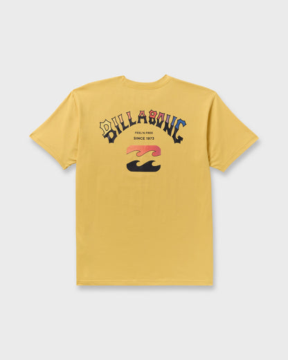 Arch Fade Premium Short Sleeve T-Shirt - Dust Yellow