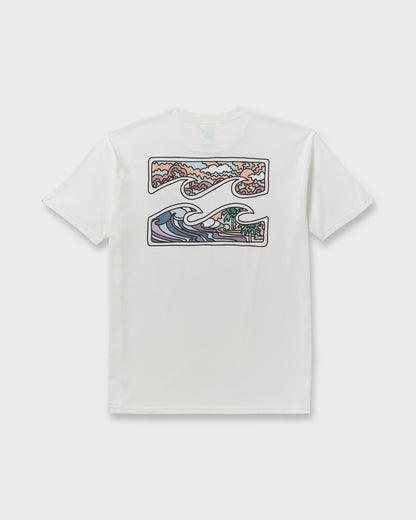 Crayon Wave Premium Short Sleeve T-Shirt - Off White