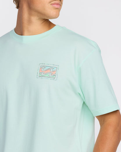 Crayon Wave Premium Short Sleeve T-Shirt - Sea Glass