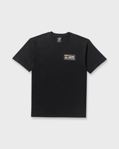 Walled Regular Short Sleeve T-Shirt - Black