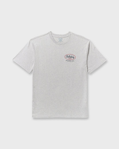 Walled Regular Short Sleeve T-Shirt - Lt Grey Htr