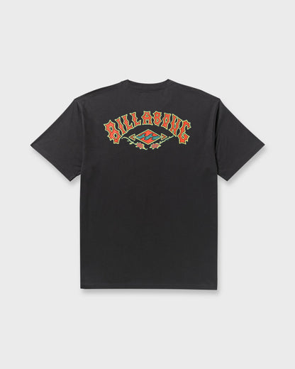 Rose Arch Regular Short Sleeve T-Shirt - Washed Black
