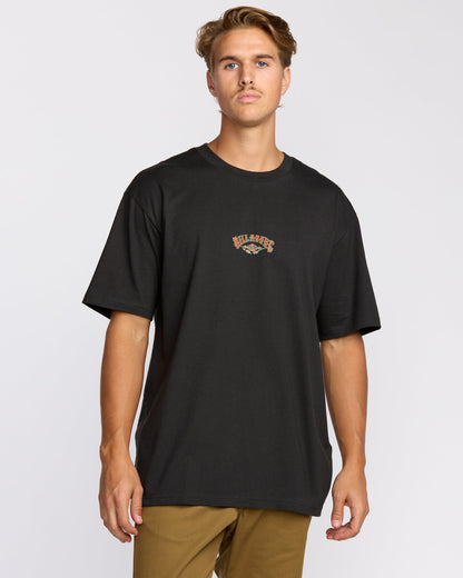 Rose Arch Regular Short Sleeve T-Shirt - Washed Black