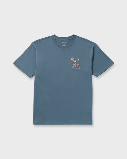 So Far Regular Short Sleeve T-Shirt - Steel Blue