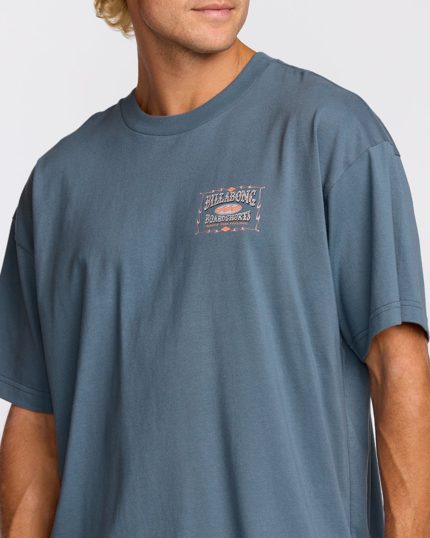 Double Spread OG Short Sleeve T-Shirt - Steel Blue