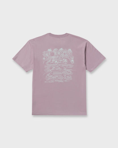 Scenes Regular Short Sleeve T-Shirt - Purple Ash