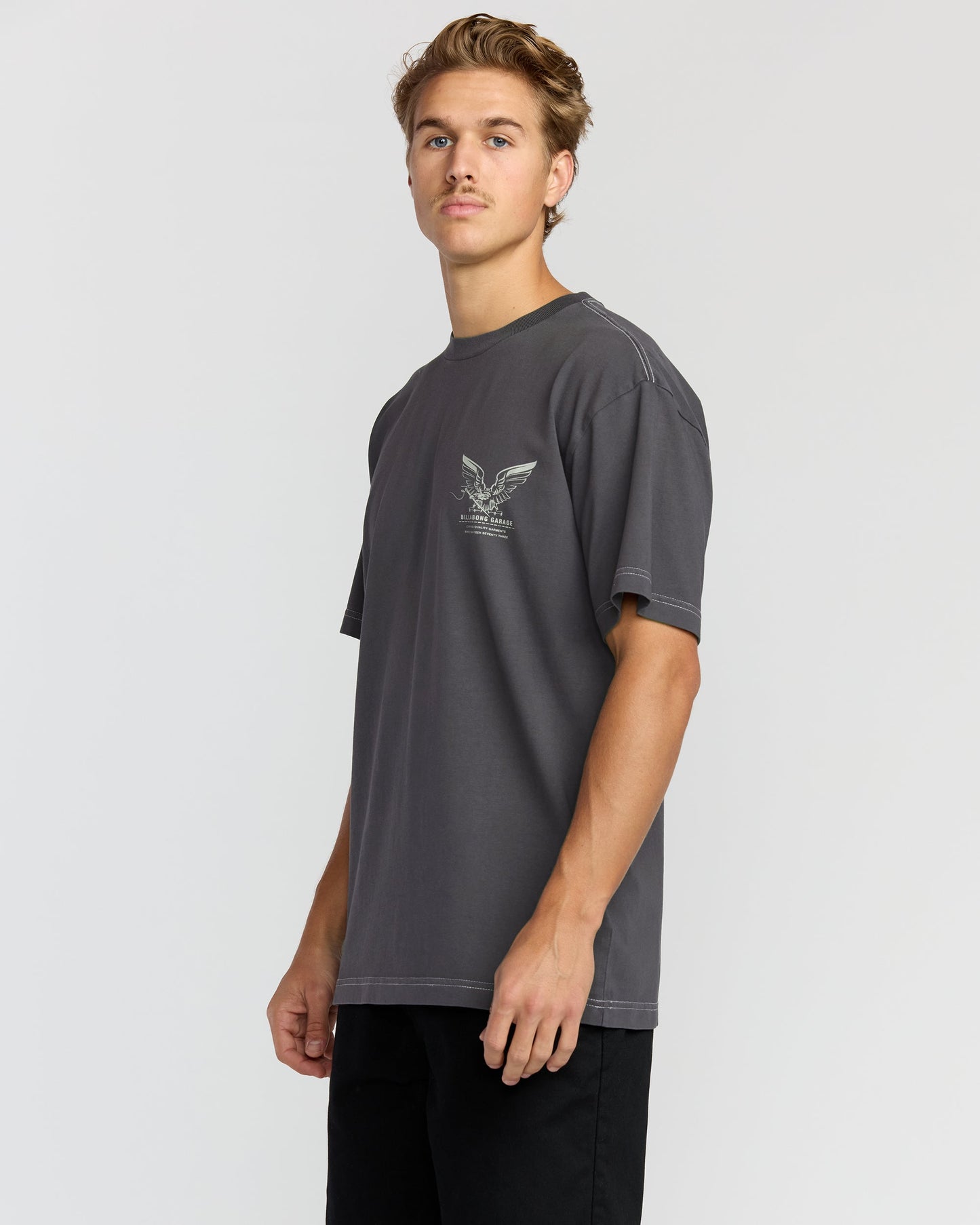 Bird Of Prey Garage OG Short Sleeve T-Shirt - Washed Black