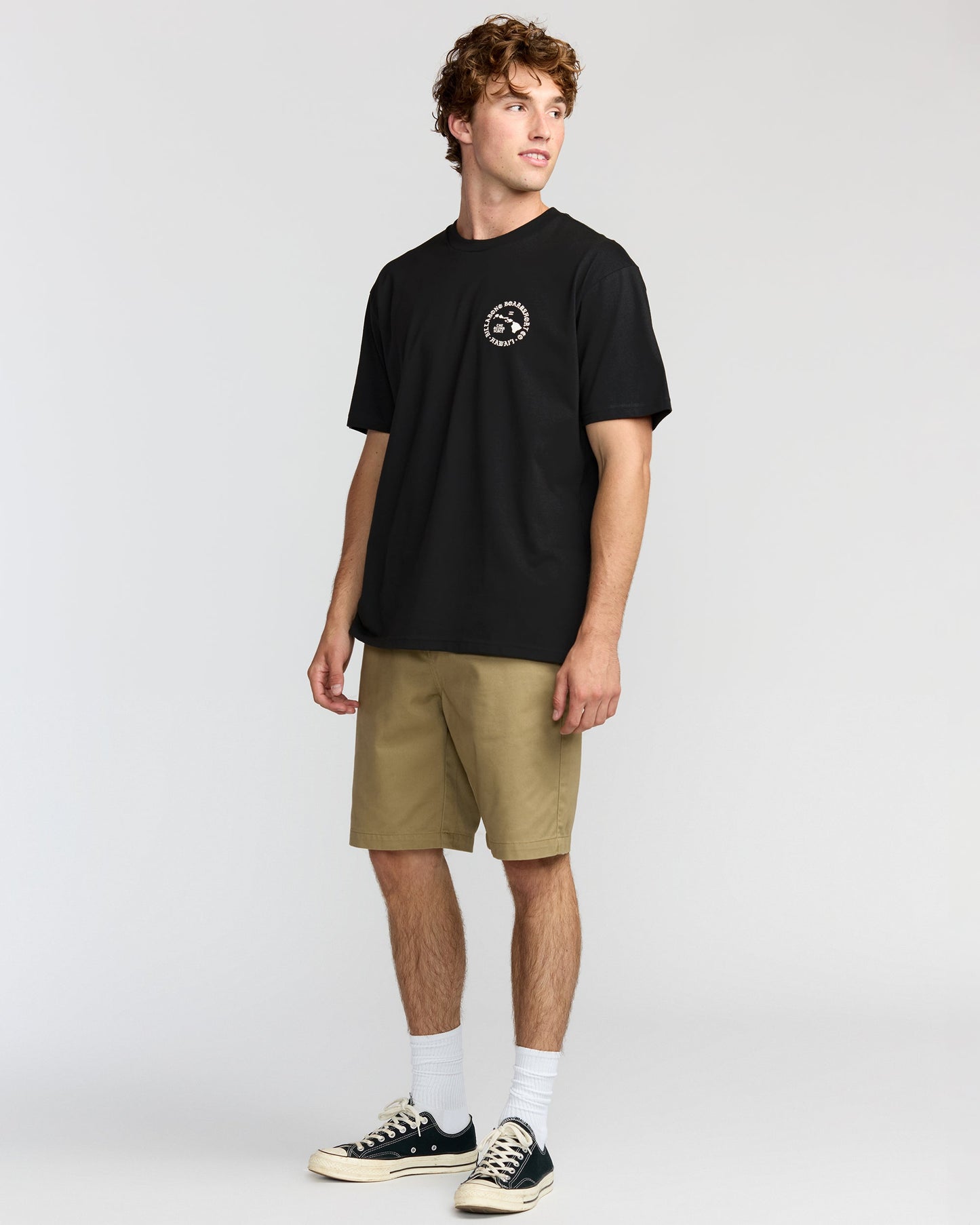 Aloha Island Hi Regular Short Sleeve T-Shirt - Washed Black