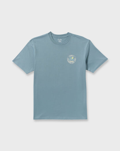 Palm Beach Hi Premium Short Sleeve T-Shirt - Washed Blue