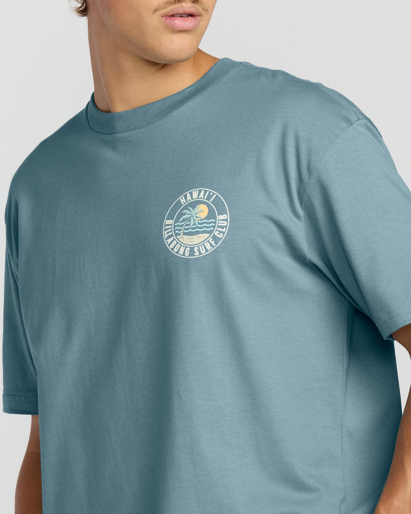 Palm Beach Hi Premium Short Sleeve T-Shirt - Washed Blue