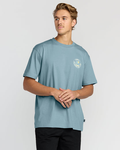 Palm Beach Hi Premium Short Sleeve T-Shirt - Washed Blue